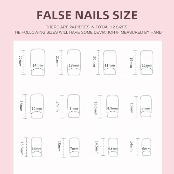 Fake Nail Short Coffin Tips Press on Nails for Women and Girls Nail Art Decoration 30pcs- N04 - Image 2
